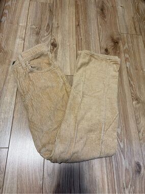 Levi's Beige Corduroy Wide-Leg Jeans
